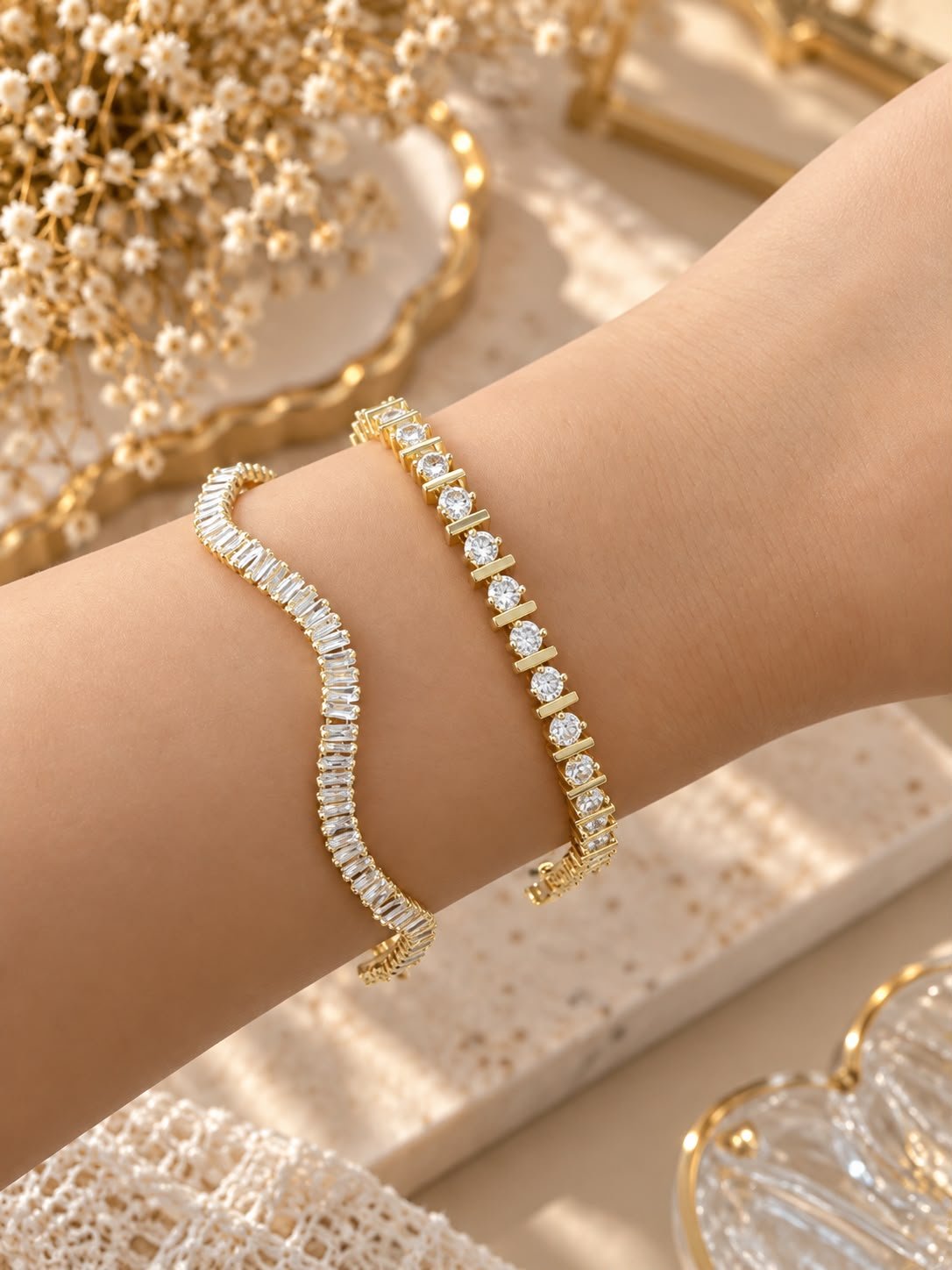 Gold Baget Işıltı Bileklik görsel 2