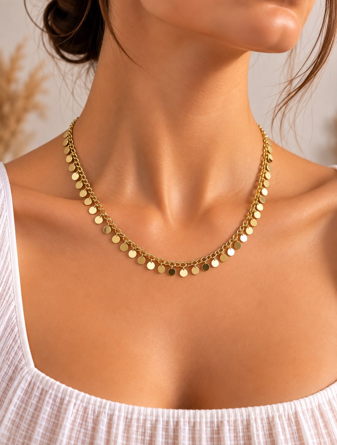 Gold Pul Zincir Kolye