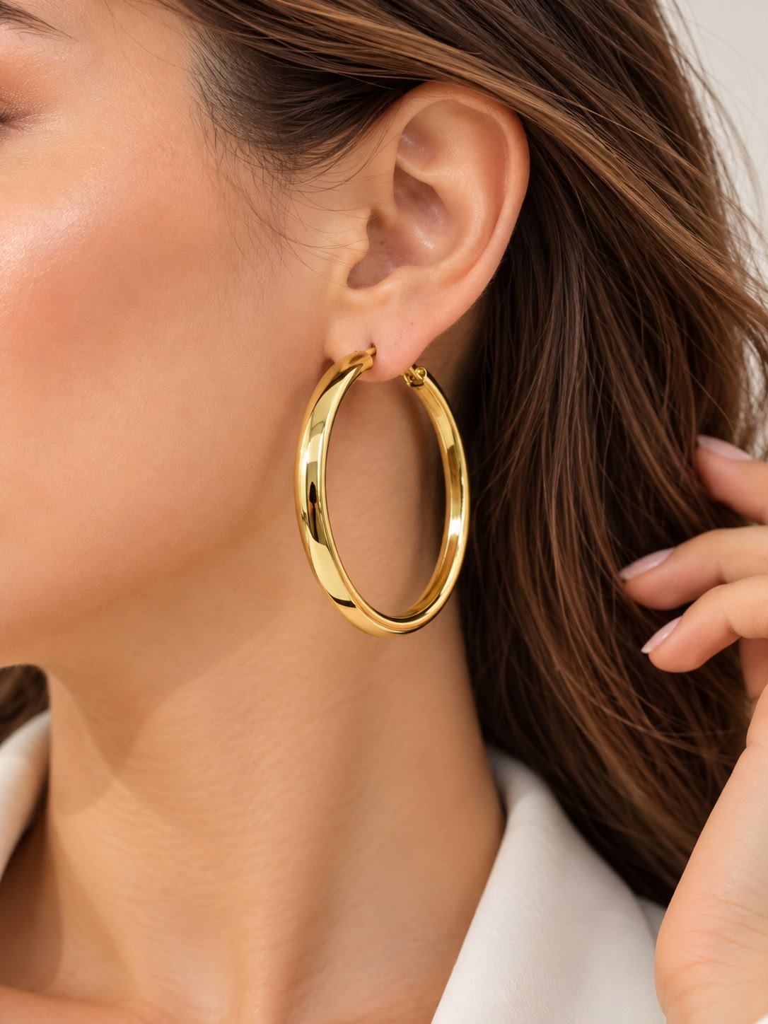 Gold & Gümüş Halka Küpe