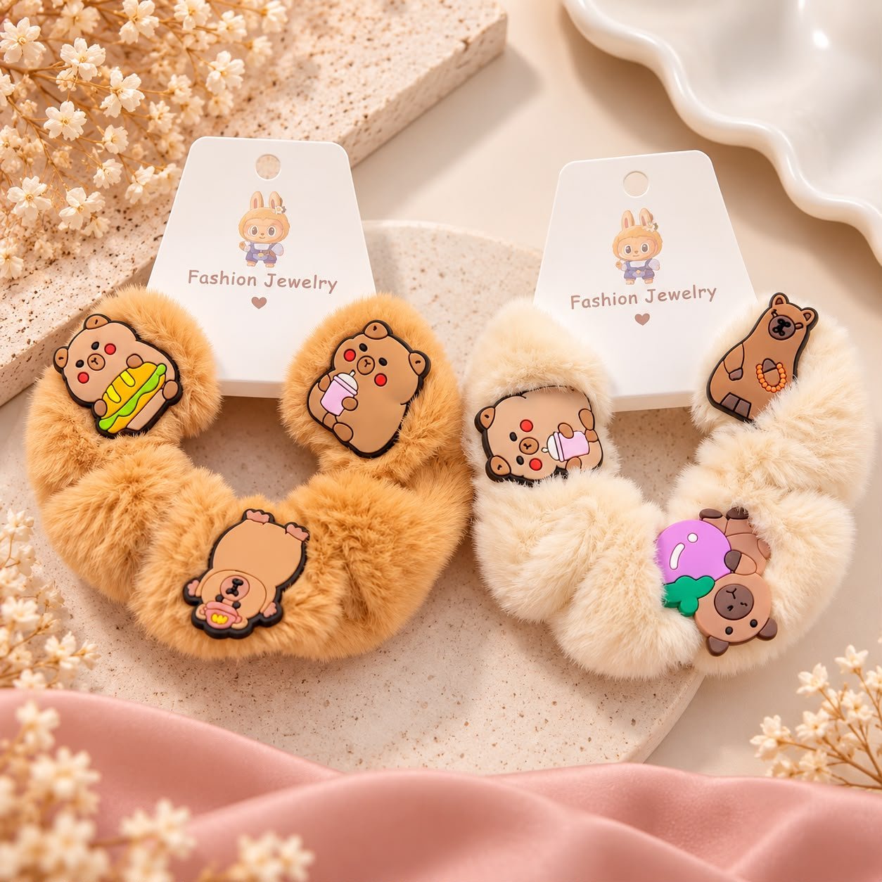 Peluş Ayıcık Figürlü Toka