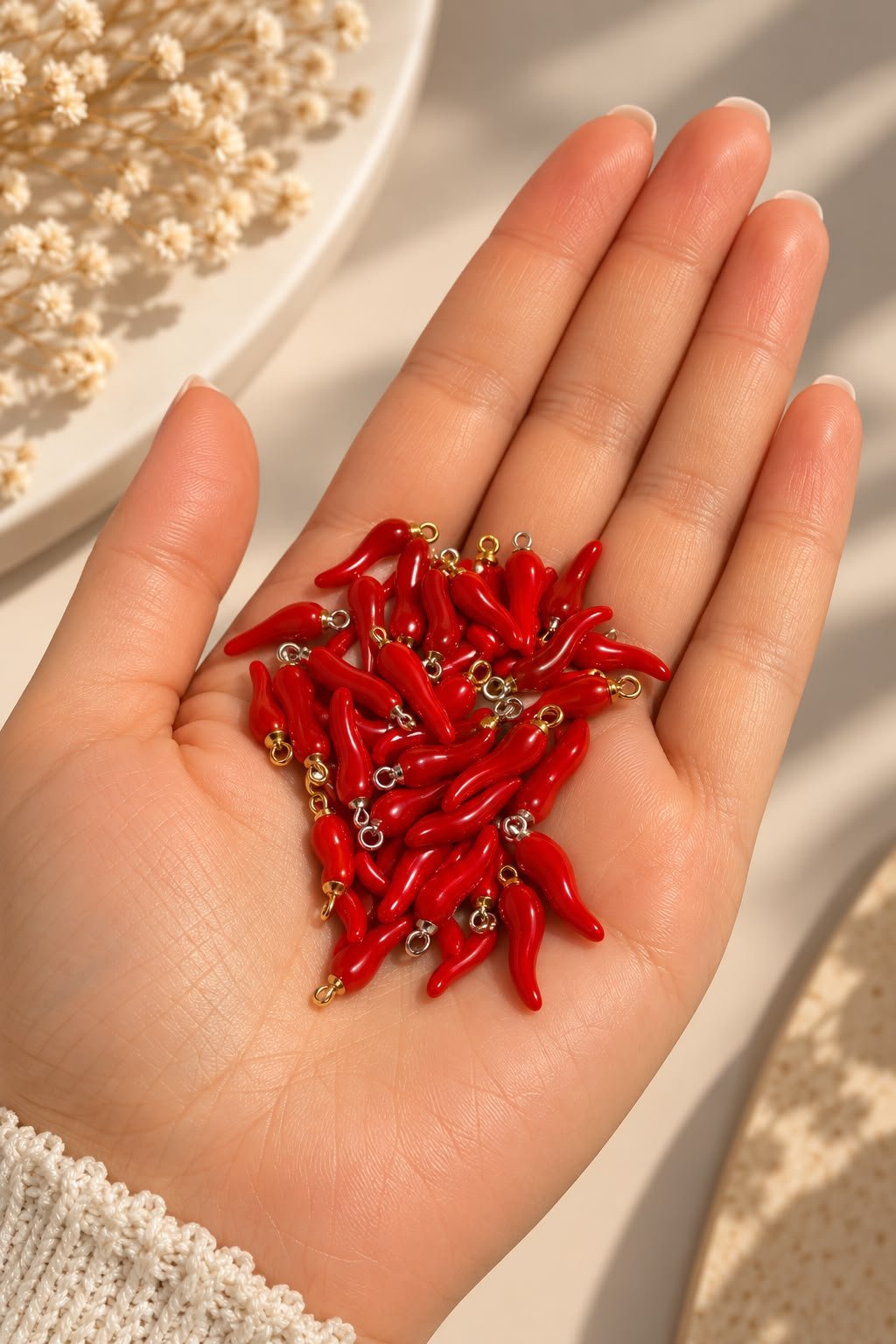 Kırmızı Biber Figürlü Charm(Adet)