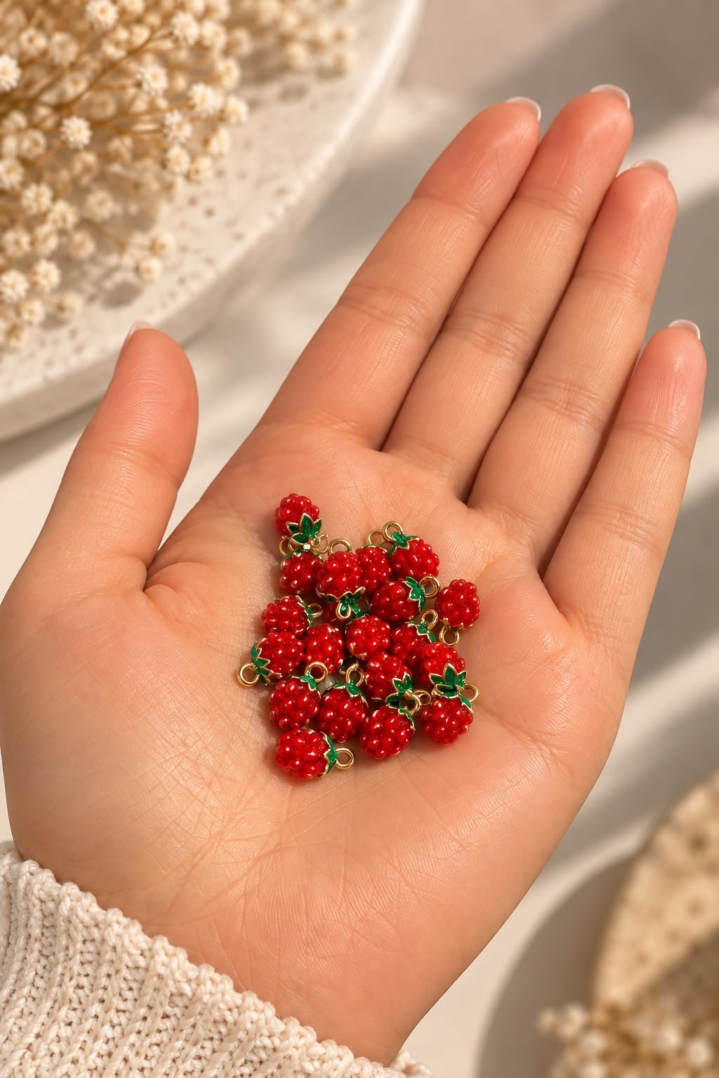 Çilek Figürlü Charm(Adet)