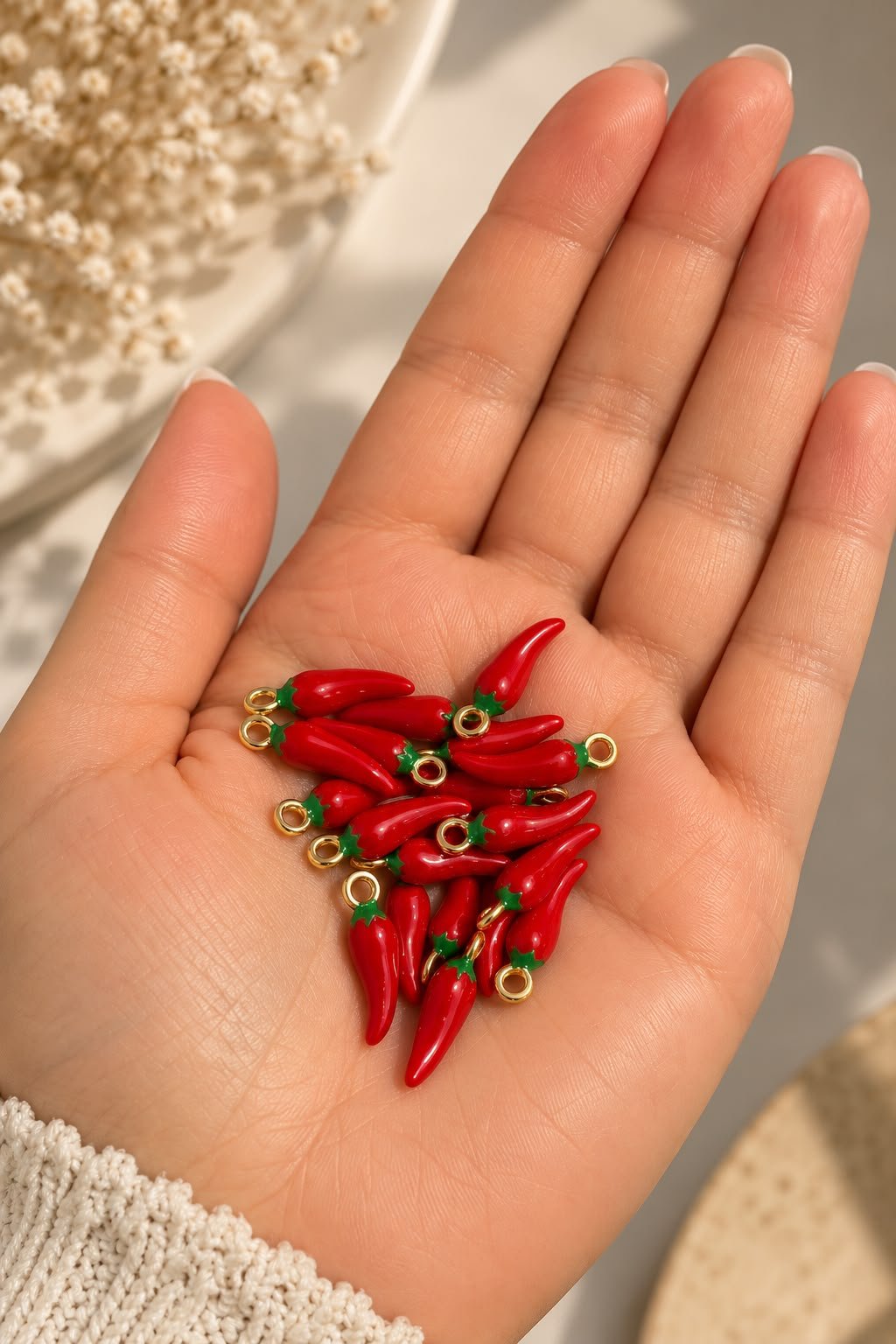 Kırmızı Biber Figürlü Charm(Adet)